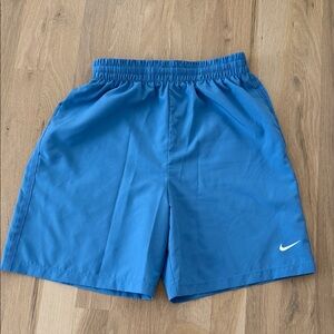 Nike Men's Bright Blue Athletic Shorts with Swoosh